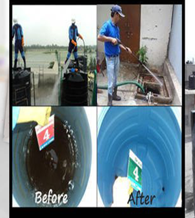 Deep water tank cleaning services in chandigarh